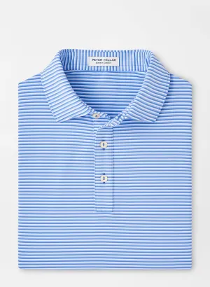 Linden Perf Jersey Polo (Blue Sea)