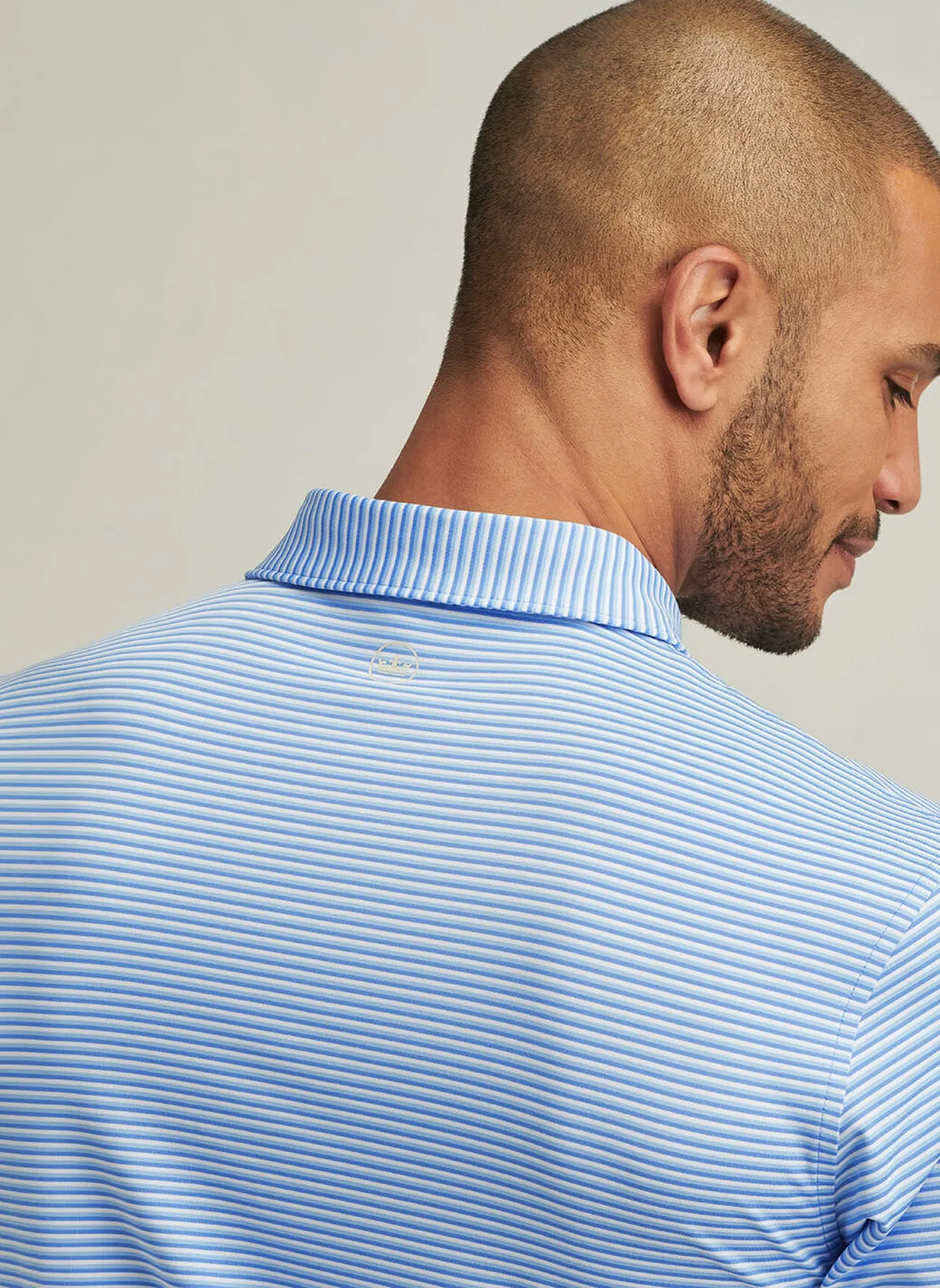 Linden Perf Jersey Polo (Blue Sea)