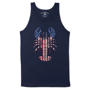 Lobstah 'Merica Flag Men's Tank Top