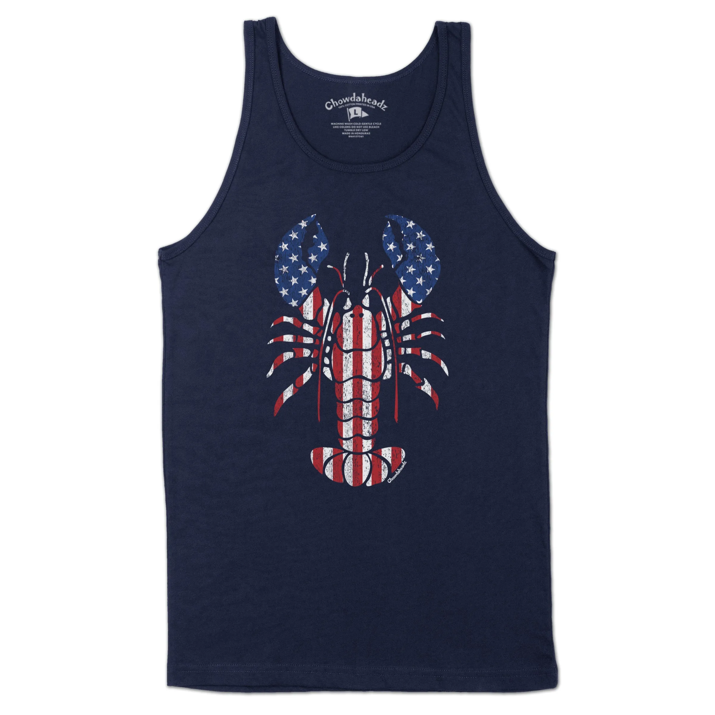 Lobstah 'Merica Flag Men's Tank Top