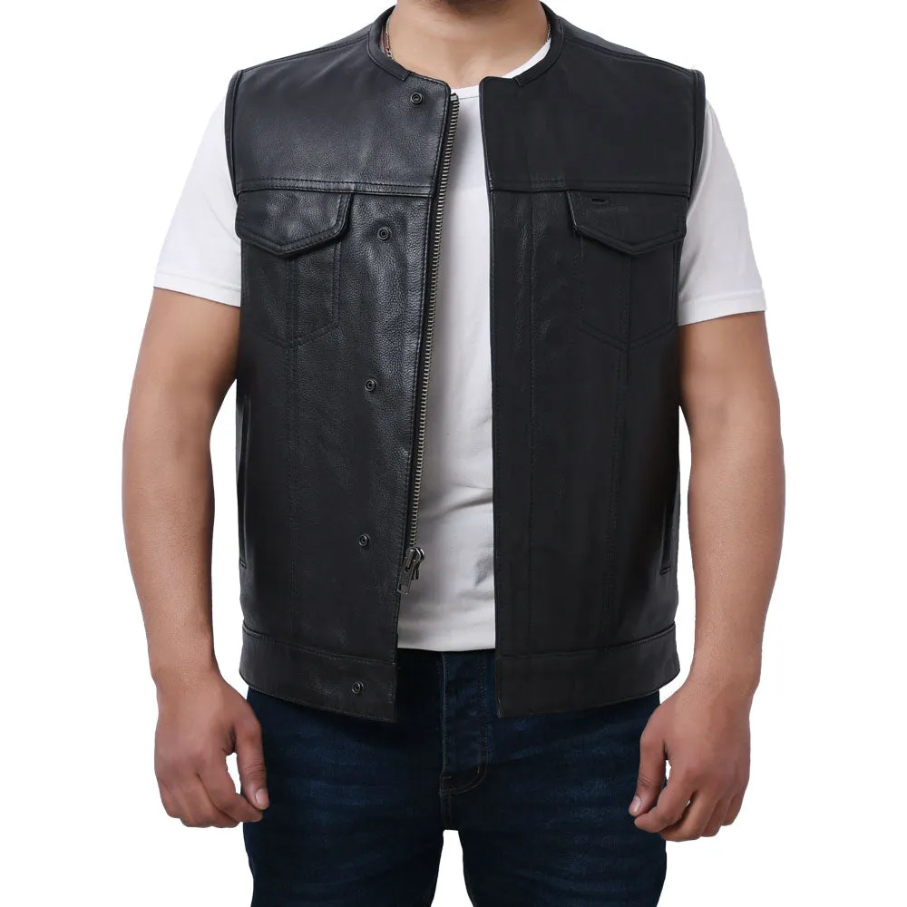 LOGAN - Motorcycle Leather Vest