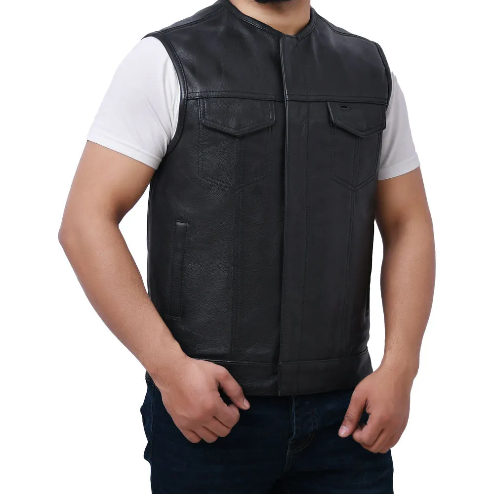 LOGAN - Motorcycle Leather Vest