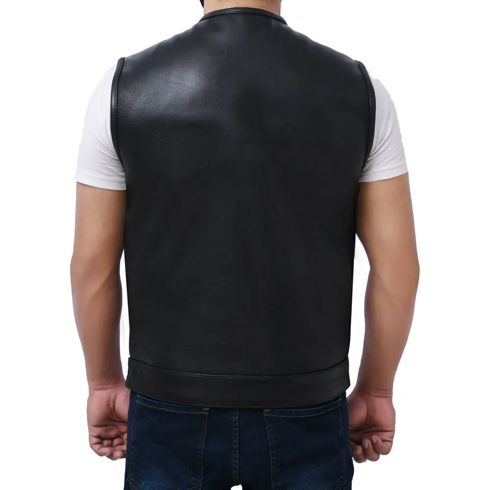 LOGAN - Motorcycle Leather Vest