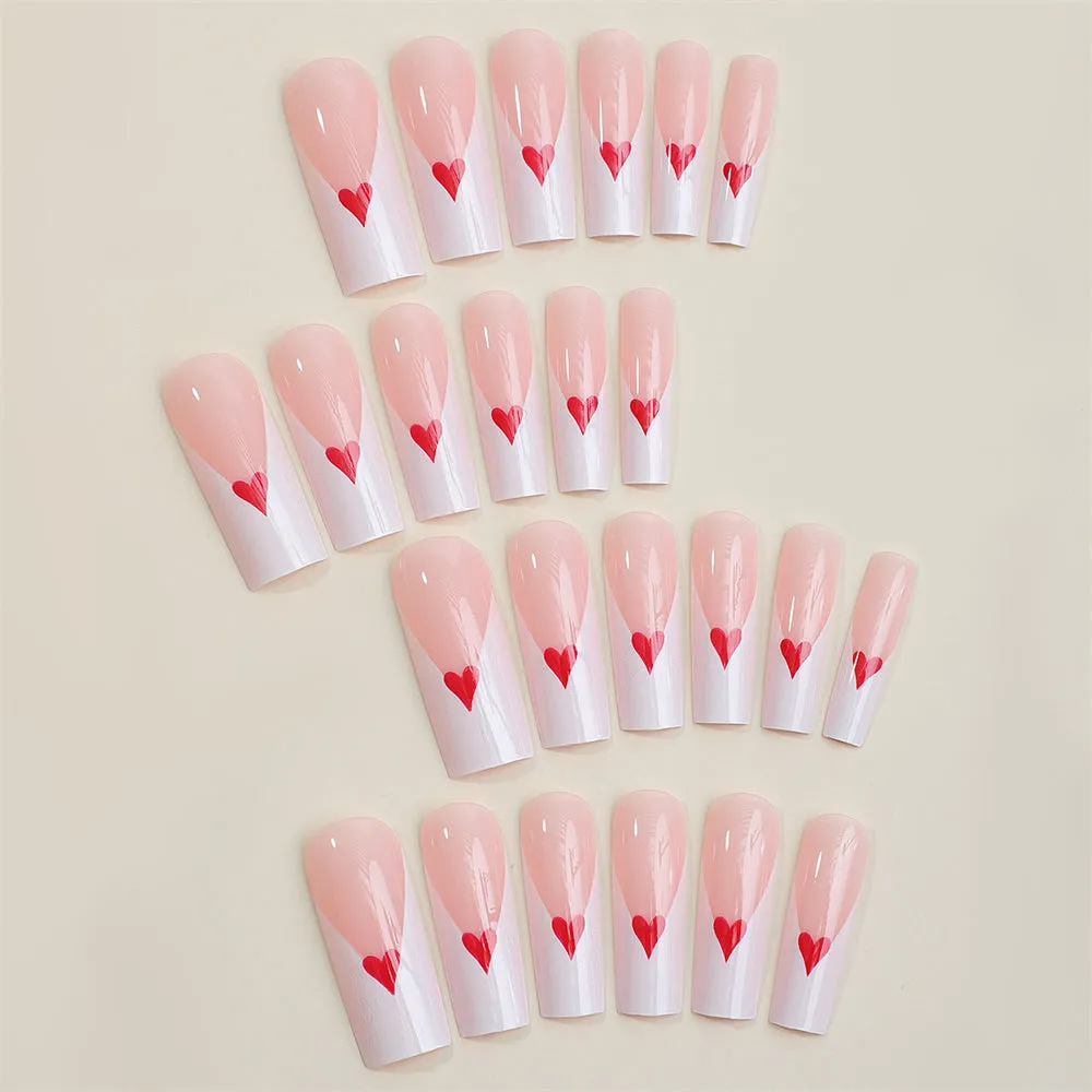 Long Coffin French Small Heart