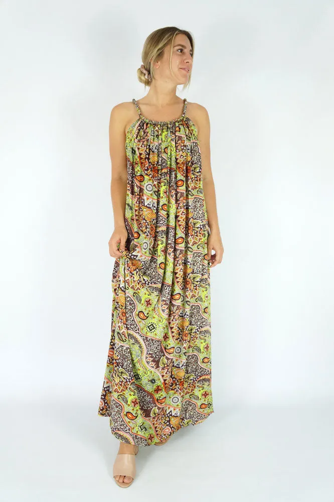 Long Delta Dress Paisley