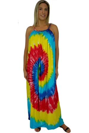 Long Delta Dress Rainbow