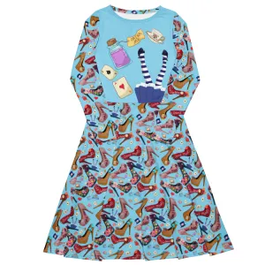 Long sleeve midi dress 'Alice Shoes'