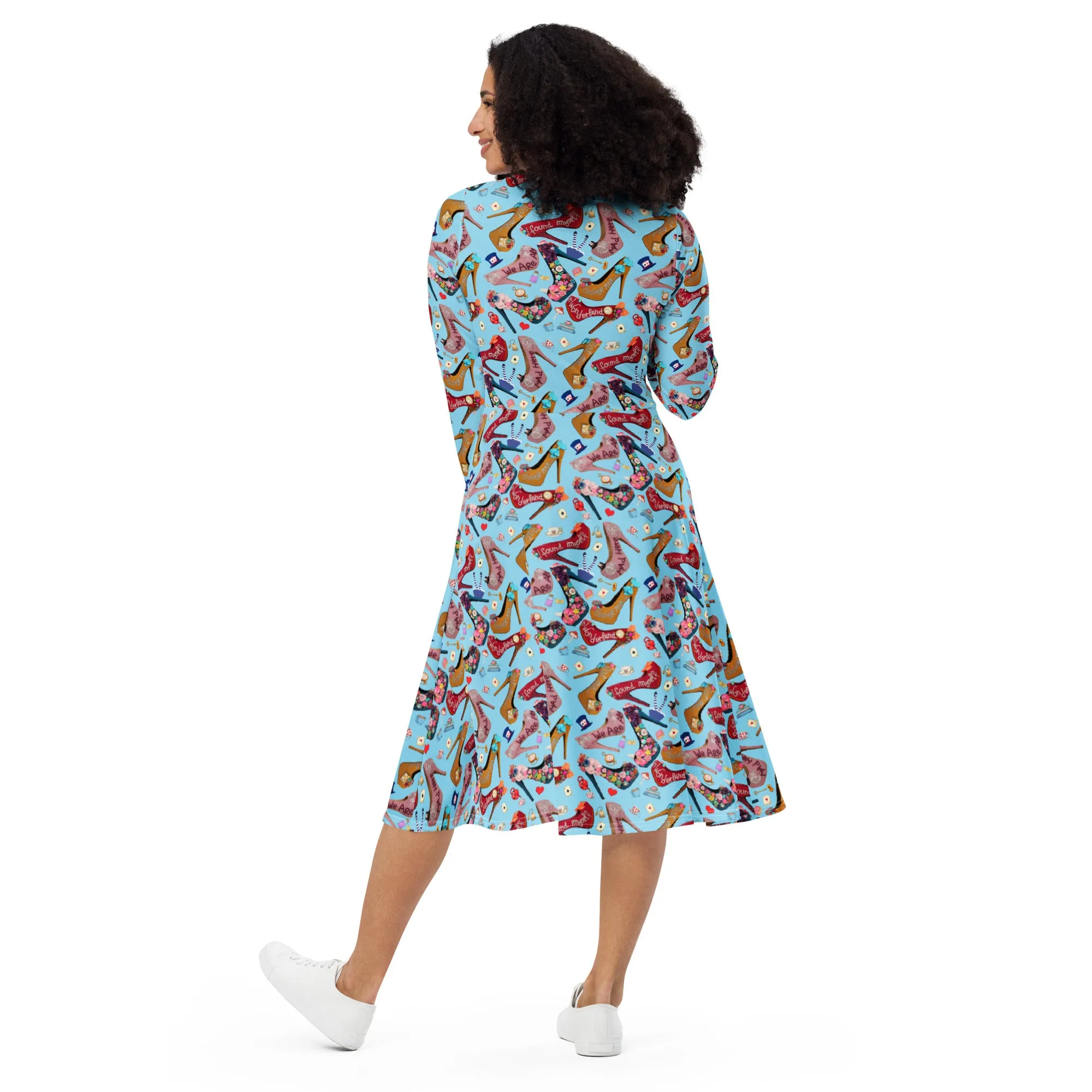 Long sleeve midi dress 'Alice Shoes'