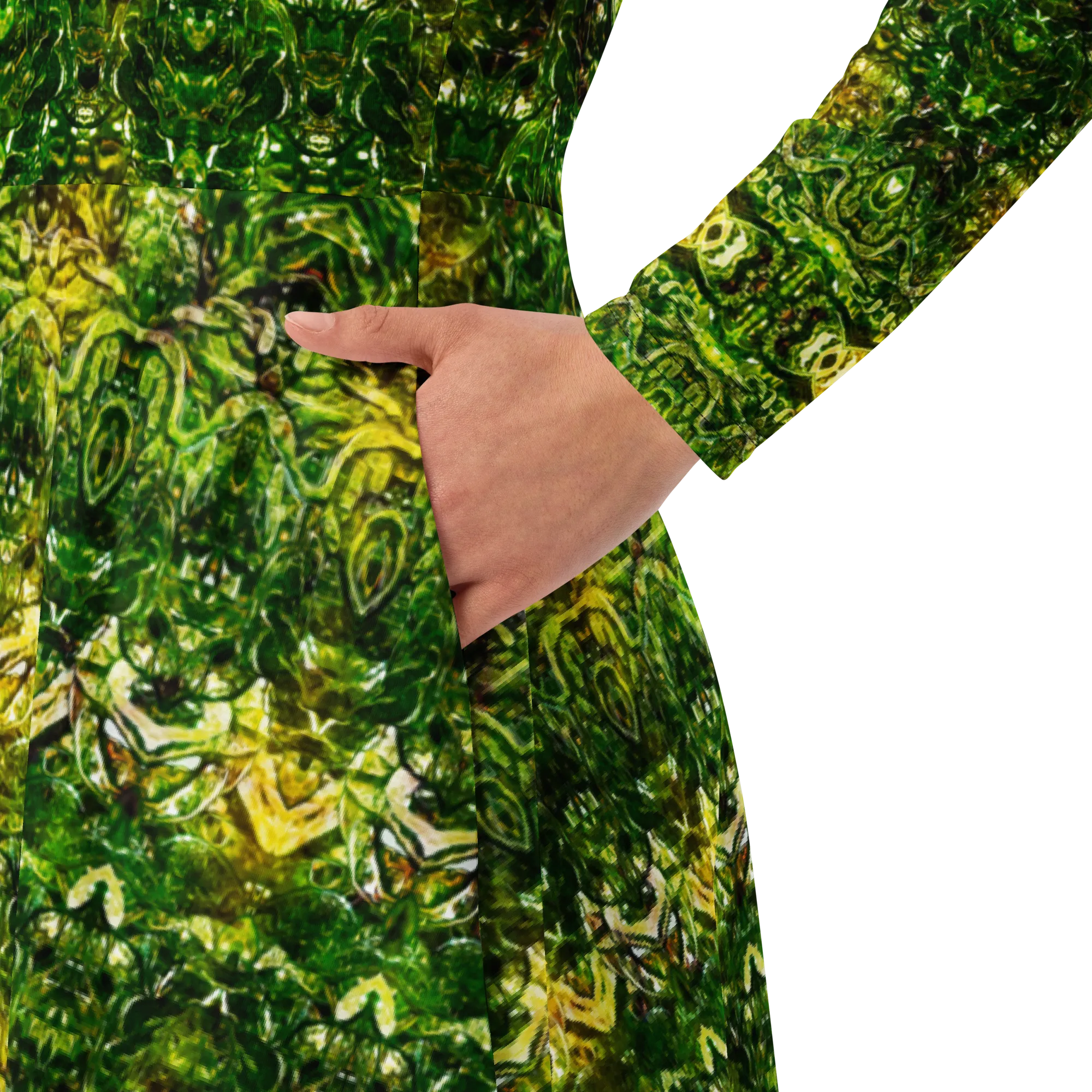 Long Sleeve Midi Dress (Her/Muliebris)(Samhain Dreams of Jade 1 of 15 Unus ex Quindecim) RJSTHW2025 RJS