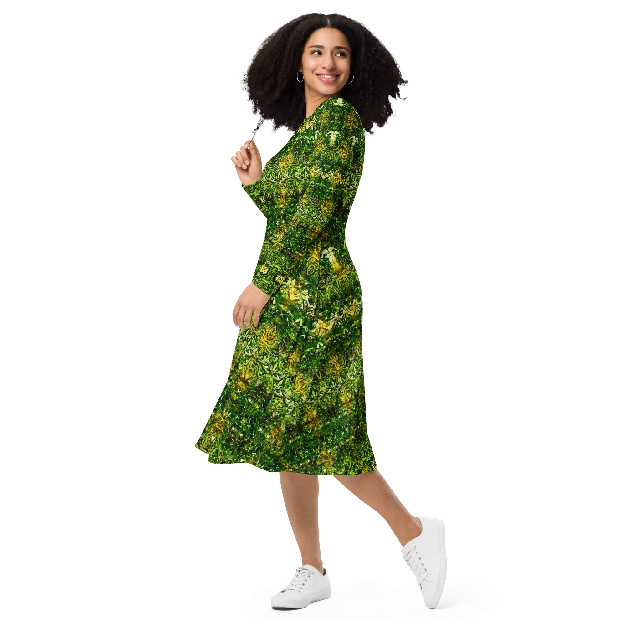Long Sleeve Midi Dress (Her/Muliebris)(Samhain Dreams of Jade 1 of 15 Unus ex Quindecim) RJSTHW2025 RJS