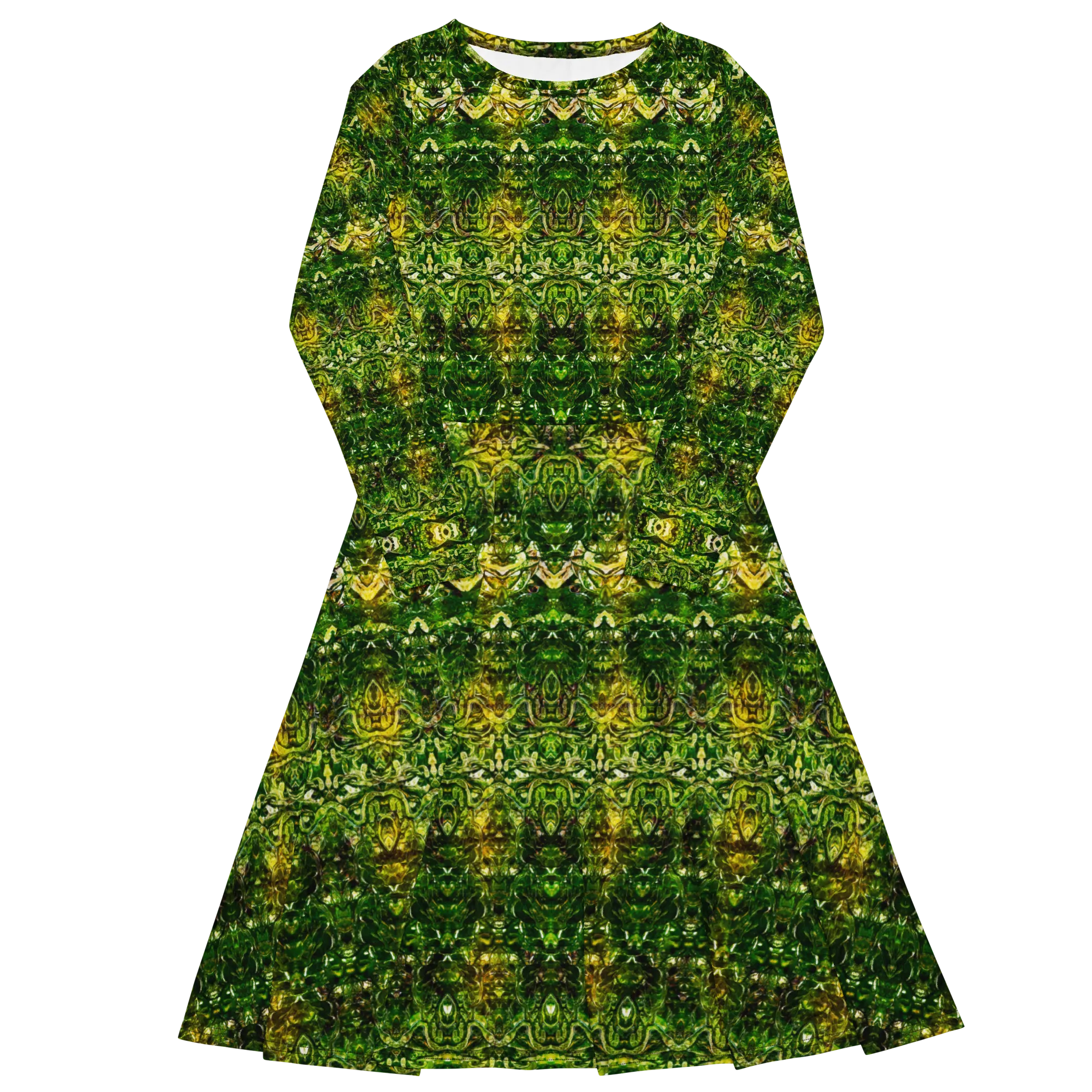 Long Sleeve Midi Dress (Her/Muliebris)(Samhain Dreams of Jade 1 of 15 Unus ex Quindecim) RJSTHW2025 RJS