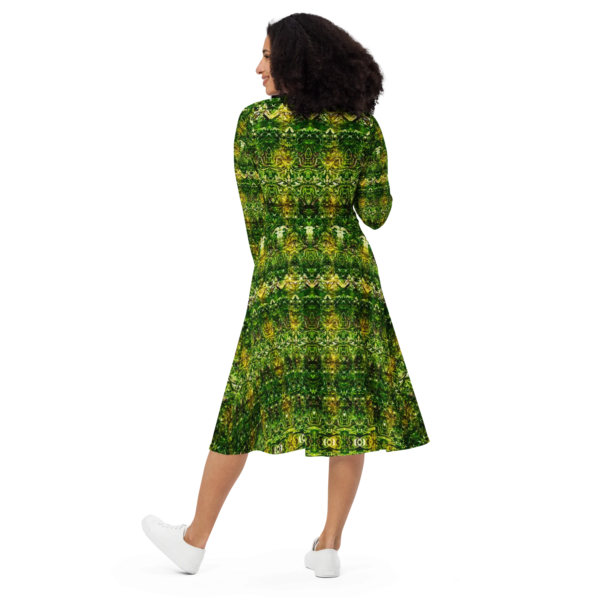 Long Sleeve Midi Dress (Her/Muliebris)(Samhain Dreams of Jade 1 of 15 Unus ex Quindecim) RJSTHW2025 RJS