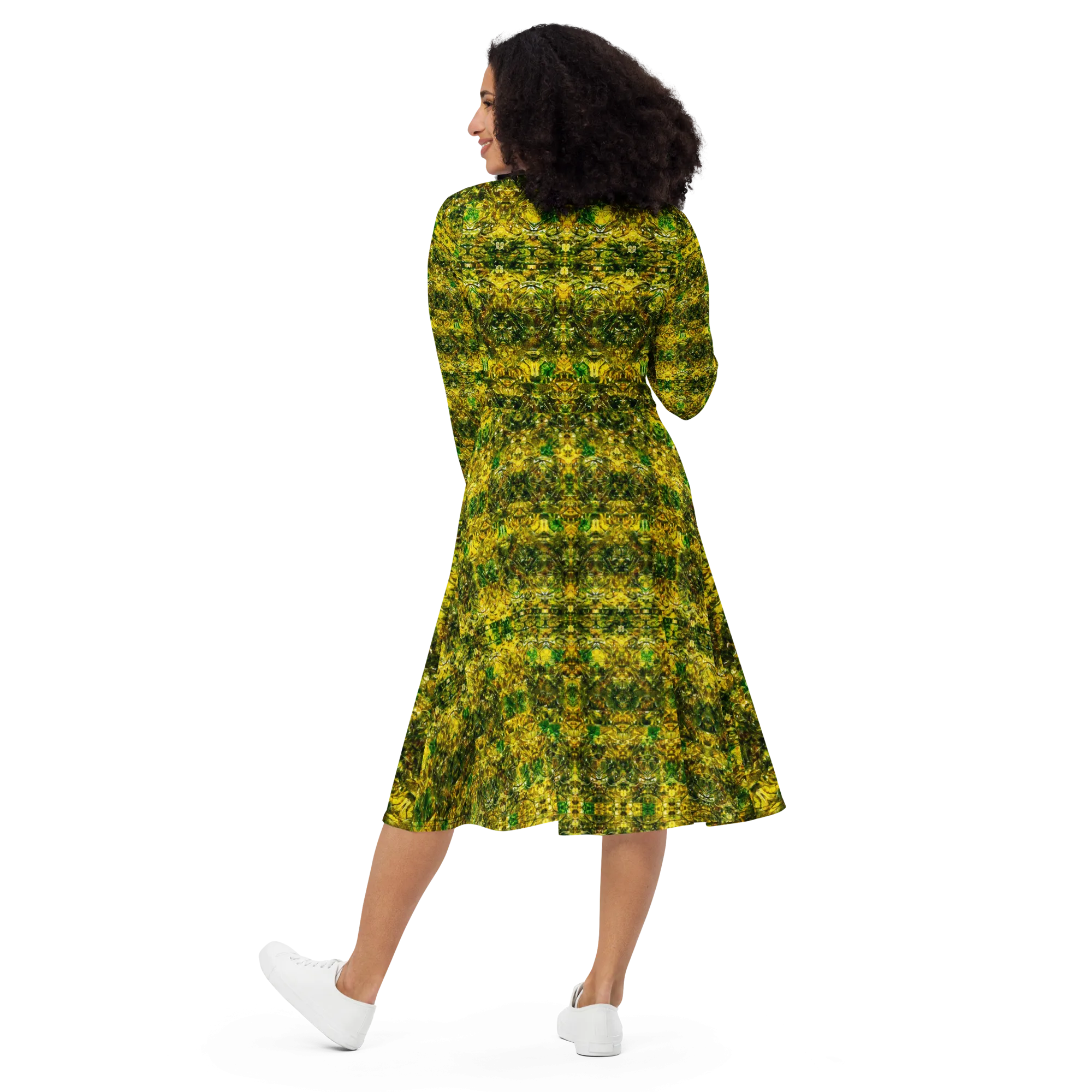 Long Sleeve Midi Dress (Her/Muliebris)(Samhain Dreams of Jade 13 of 15 Tredecim ex Quindecim) RJSTHW2025 RJS
