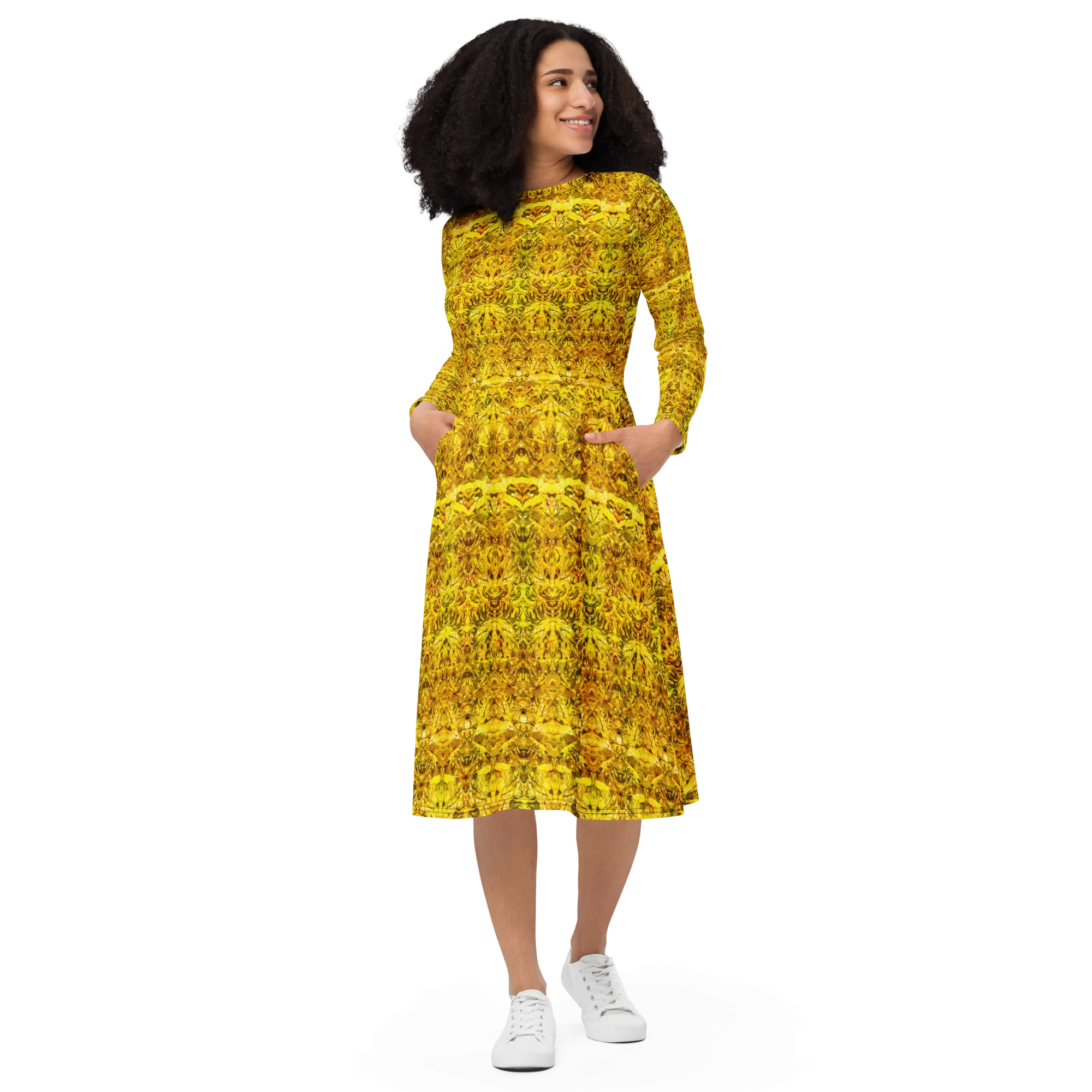 Long Sleeve Midi Dress (Her/Muliebris)(Samhain Dreams of Jade 2 of 15 Duo ex Quindecim) RJSTHw2025 RJS