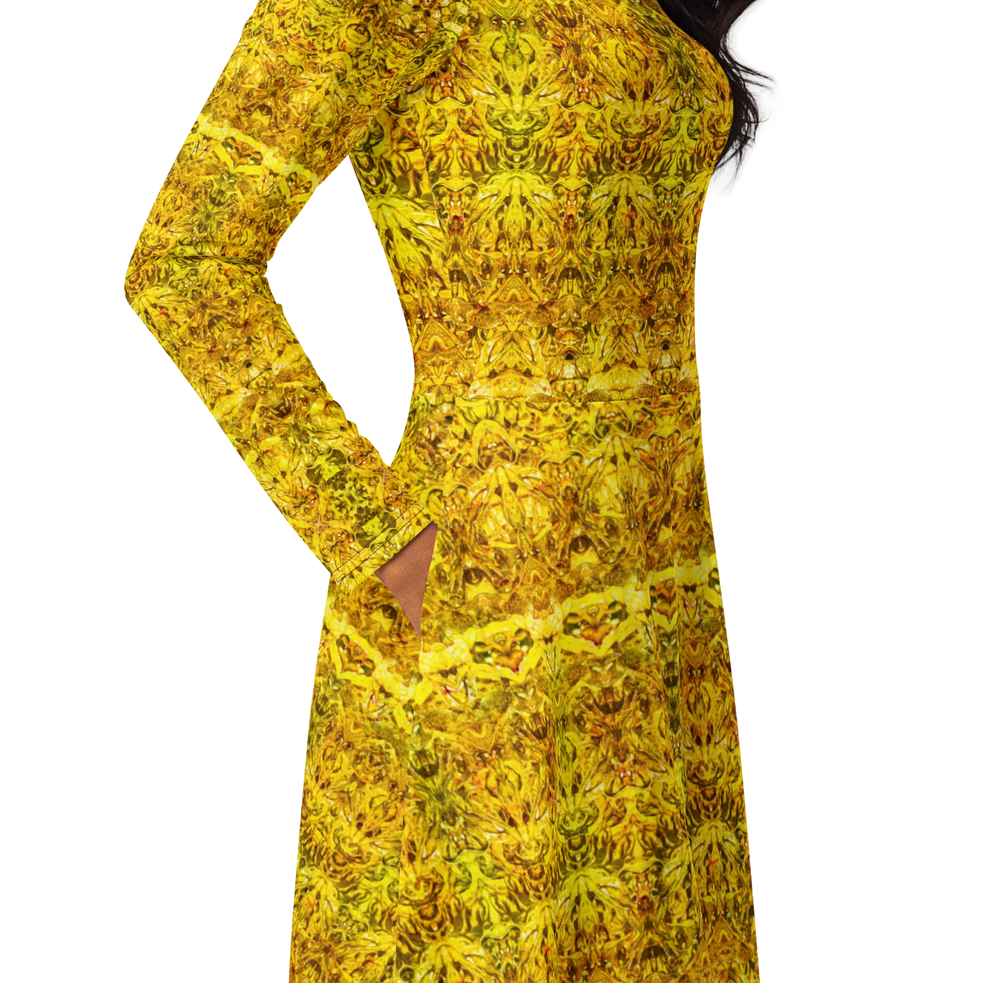 Long Sleeve Midi Dress (Her/Muliebris)(Samhain Dreams of Jade 2 of 15 Duo ex Quindecim) RJSTHw2025 RJS