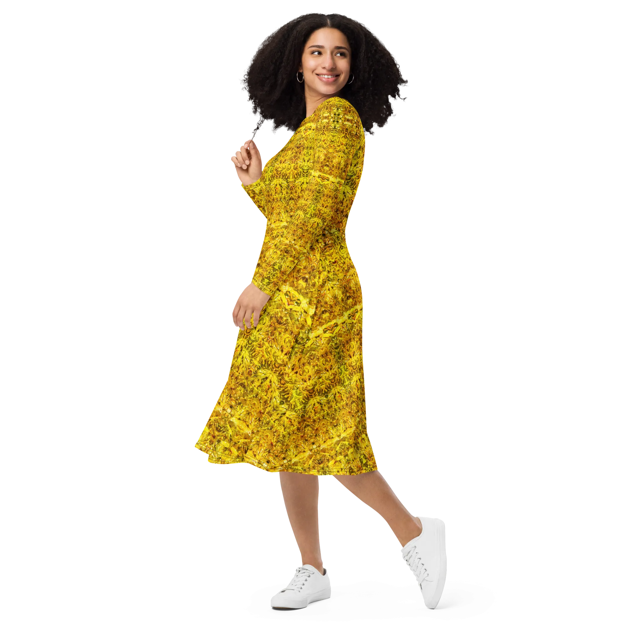 Long Sleeve Midi Dress (Her/Muliebris)(Samhain Dreams of Jade 2 of 15 Duo ex Quindecim) RJSTHw2025 RJS