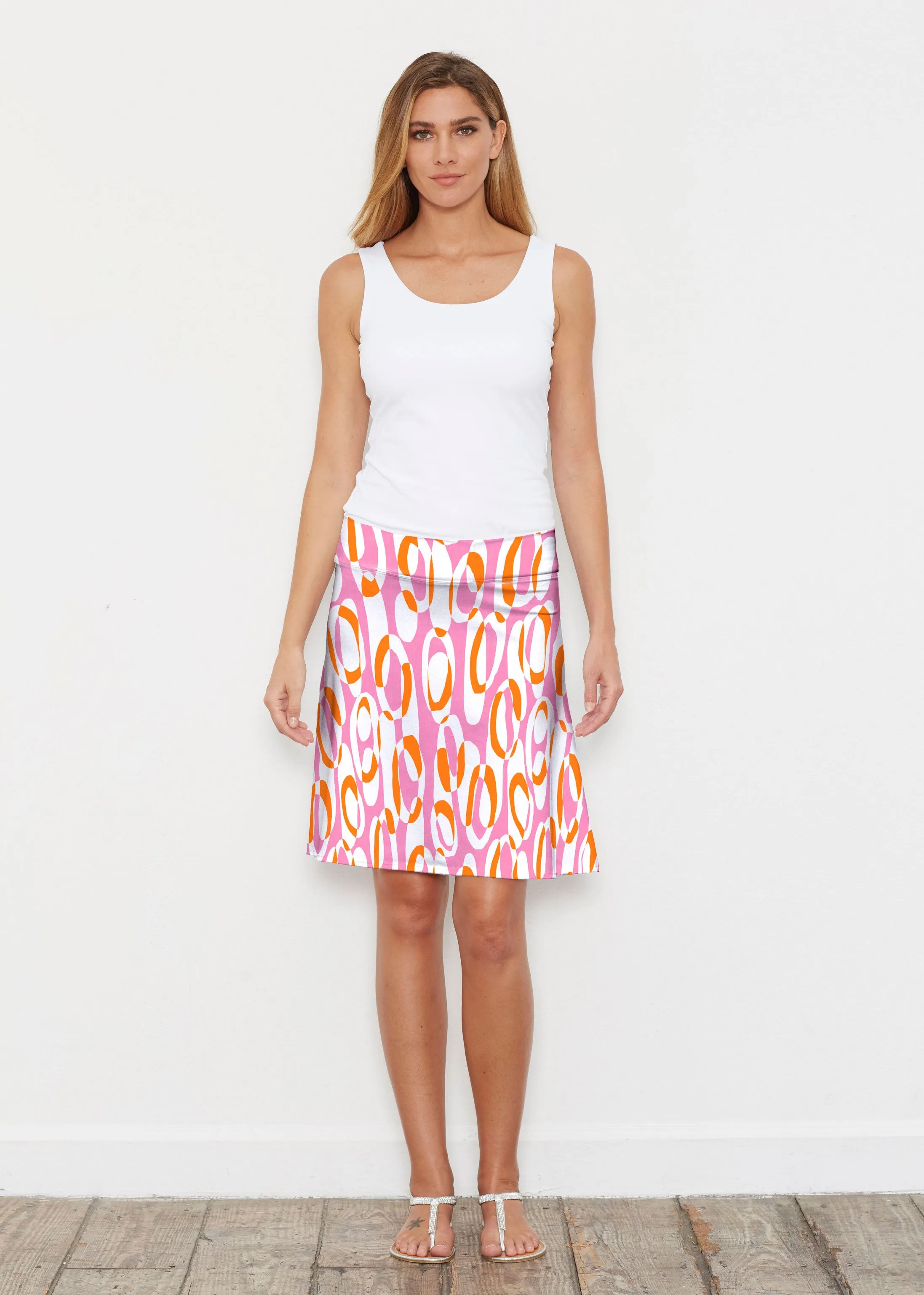 Loop ta Loop Pink (8085) ~ Silky Brenda Skirt 21 inch
