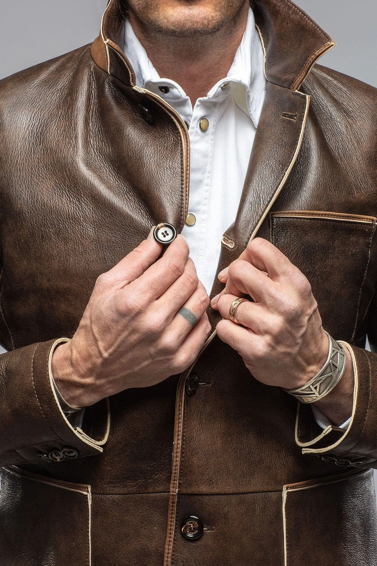 Loreo Dress Jacket In Rust