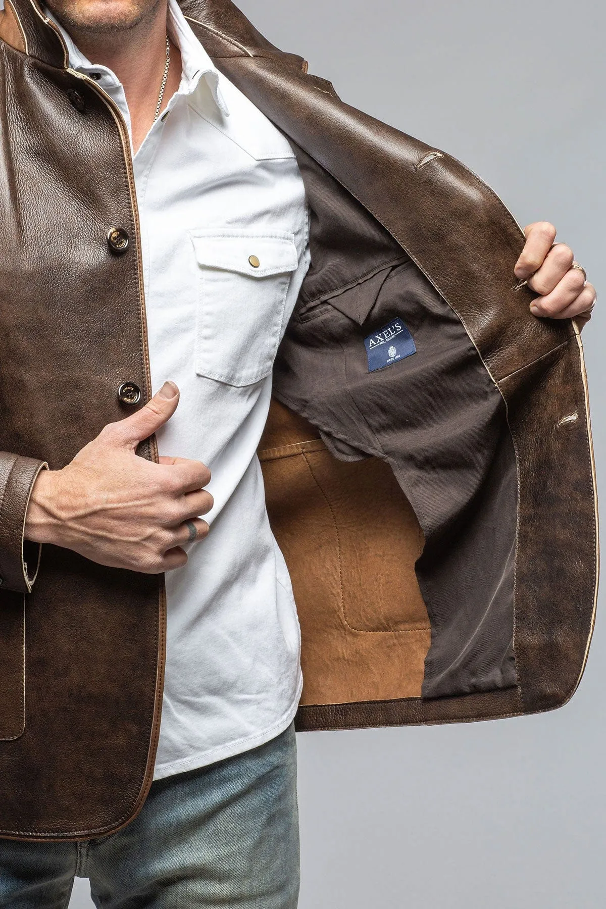 Loreo Dress Jacket In Rust