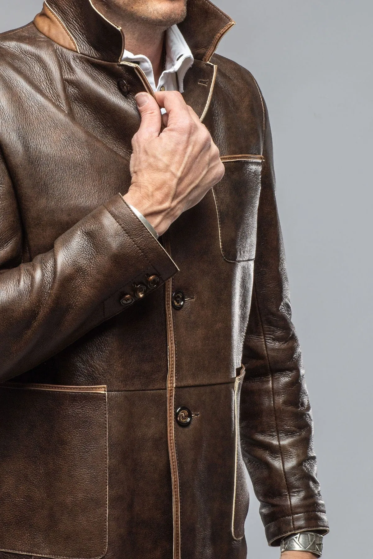 Loreo Dress Jacket In Rust