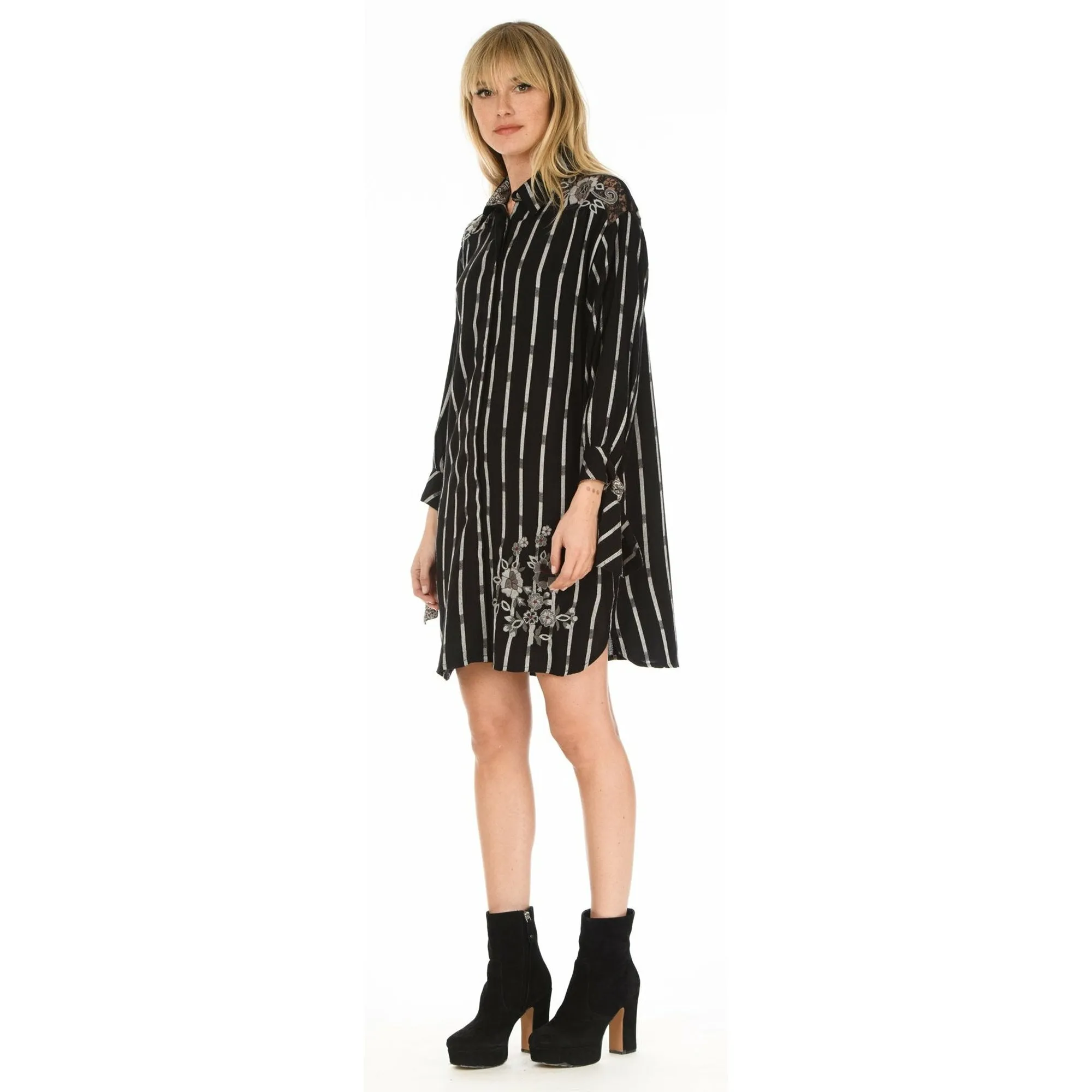 Lorrie Noire Plaid Dress