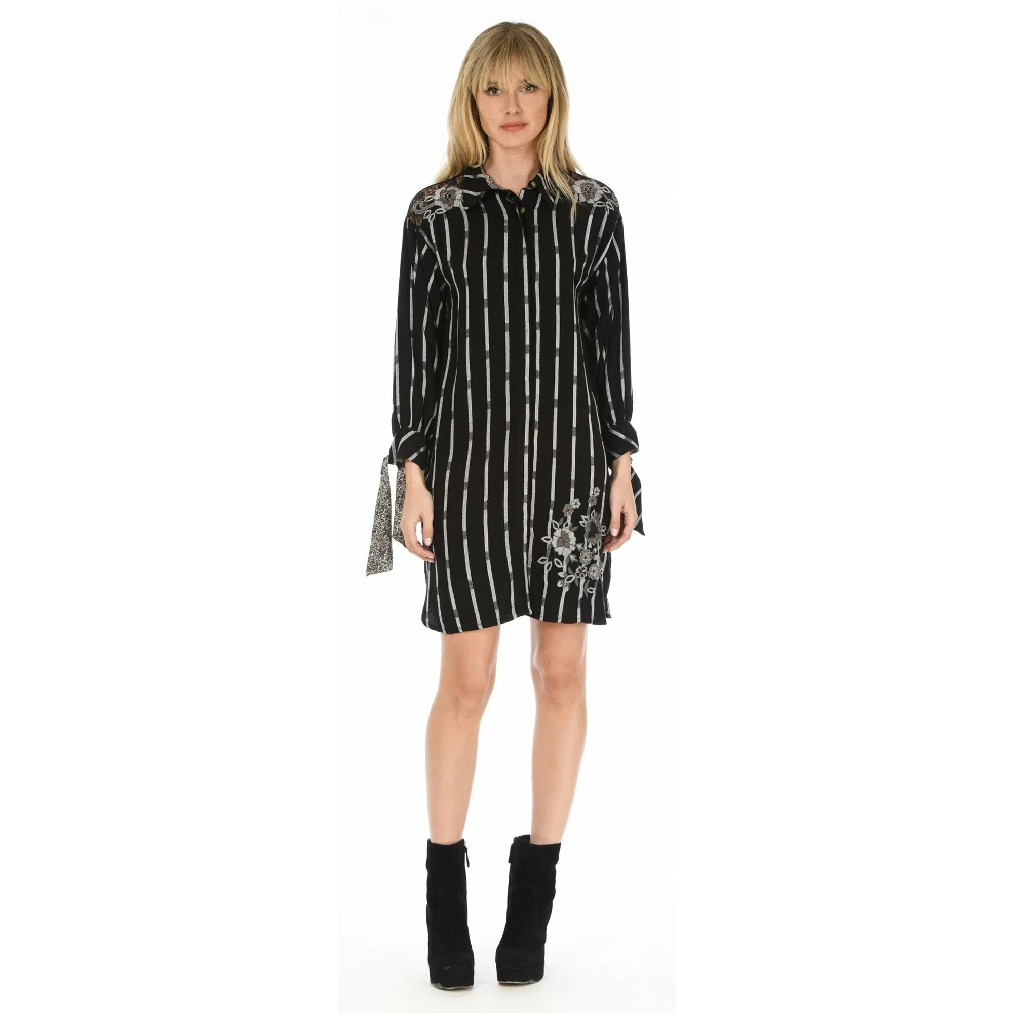 Lorrie Noire Plaid Dress