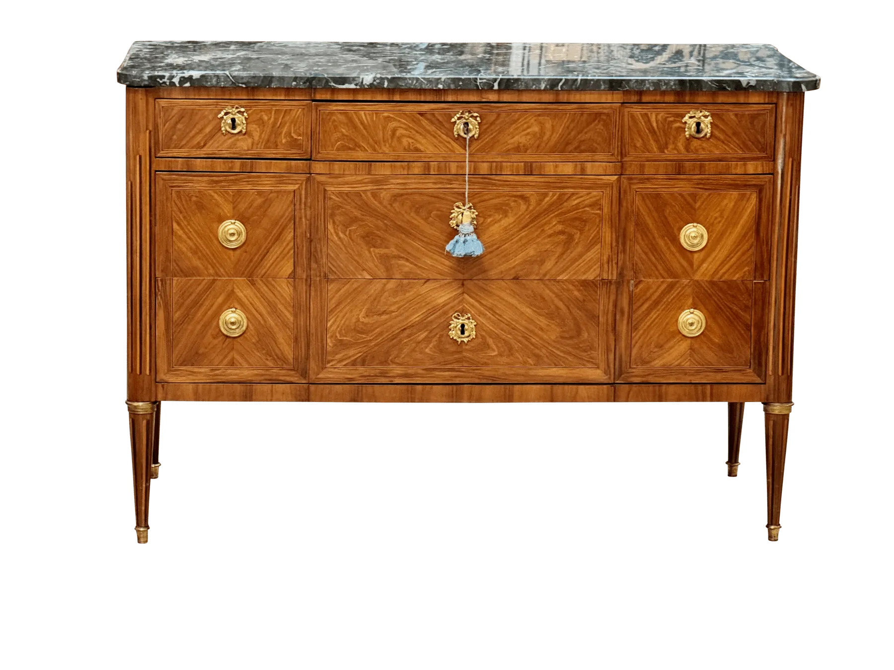 Louis XVI Commode, late 18th Century. Stamped G. DESTER (Godefroy; Maitre in 1774).