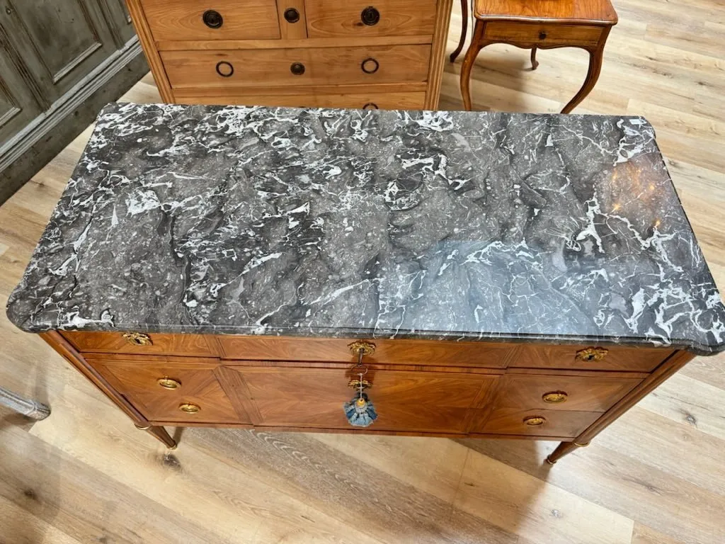 Louis XVI Commode, late 18th Century. Stamped G. DESTER (Godefroy; Maitre in 1774).