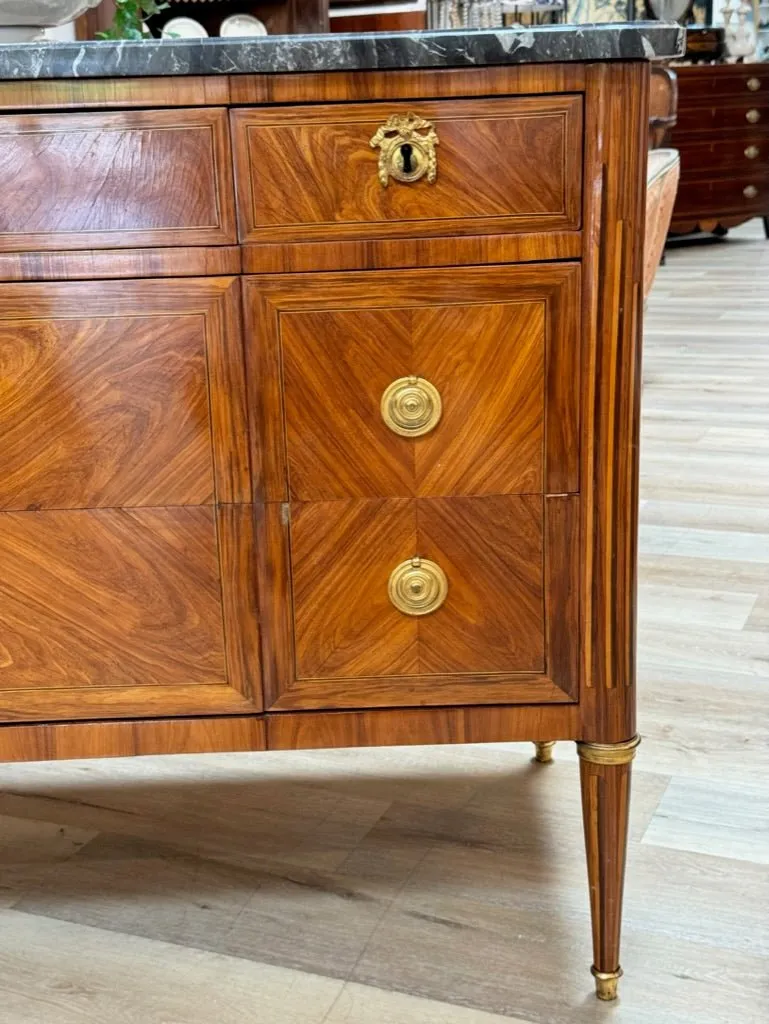 Louis XVI Commode, late 18th Century. Stamped G. DESTER (Godefroy; Maitre in 1774).