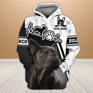 Love French Bulldog - Personalized Name 3D Hoodie 186 - Nvc97