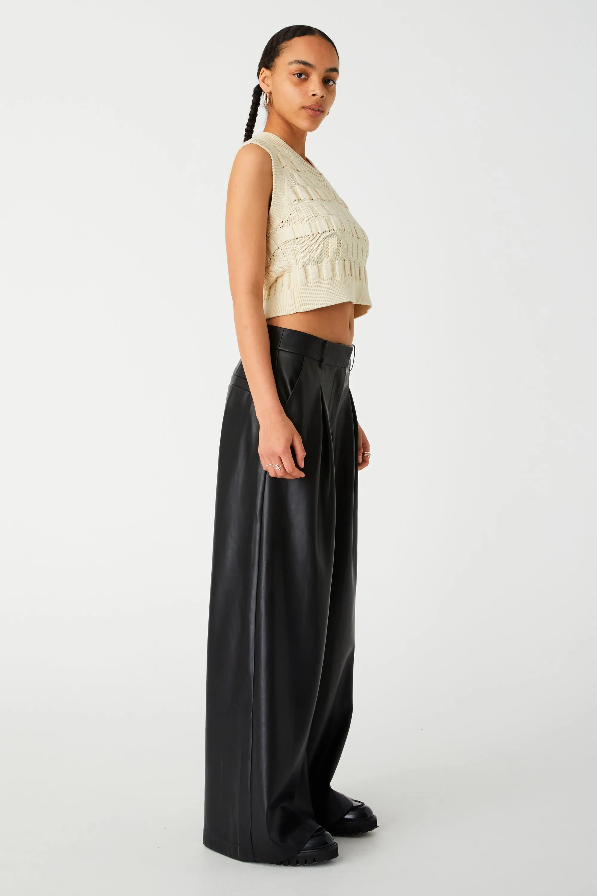 LOXLEY FAUX LEATHER PANT