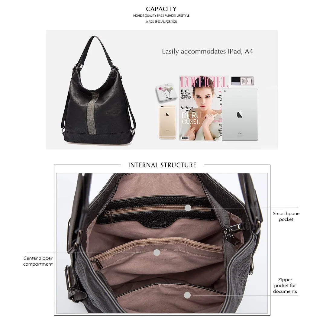 <bold>Hobo  / Tote Bag  <br>Vegan-Leather