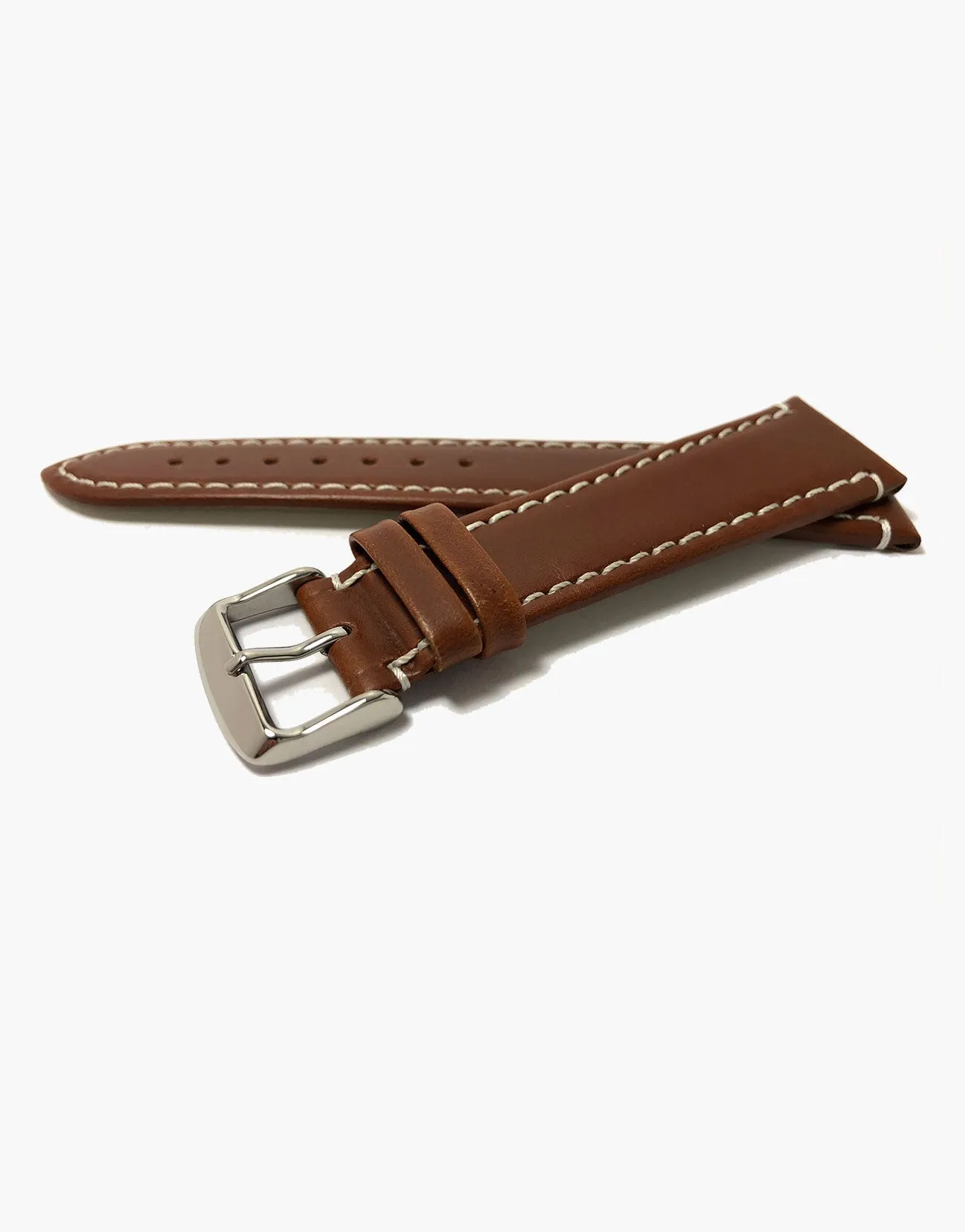 LUX Genuine Calf Skin Italian Leather Watch Band Oil Tanned strap Large
