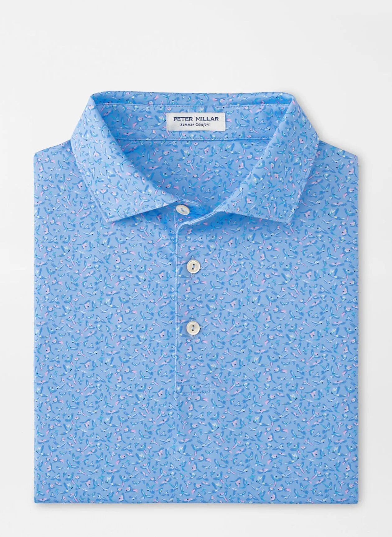 Macaw Perf Jersey Polo (Cottage Blue)