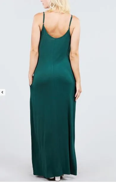 MACIE POCKET MAXI DRESS GREEN