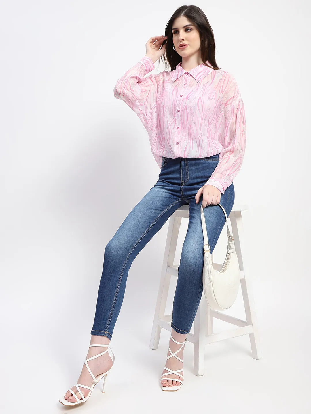 Madame Whiskered High Waist Indigo Jeans