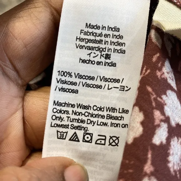 Madewell Challis Wrap Midi maxi Dress in Woodland Floral sz M