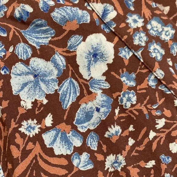 Madewell Challis Wrap Midi maxi Dress in Woodland Floral sz M