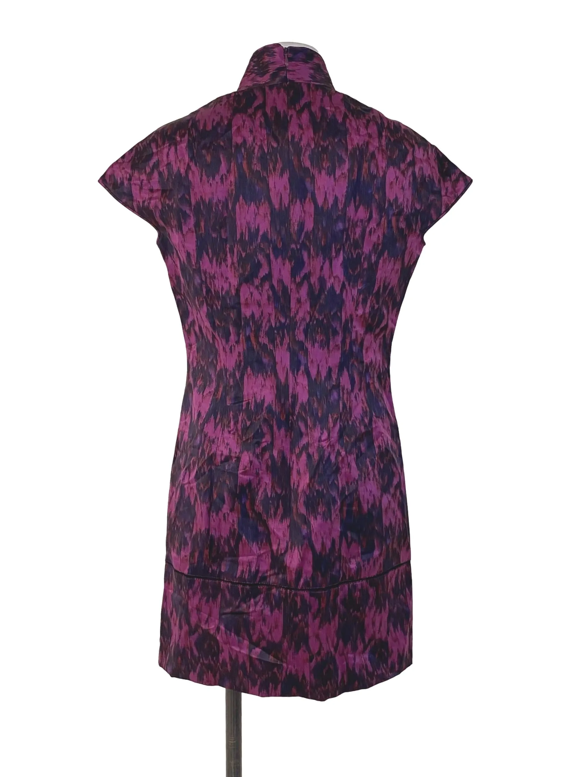 Magenta Abstract Bodycon Dress