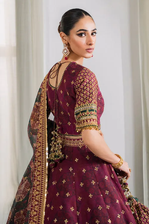 Magenta Pakistani Party Dress in Premium Chiffon Fabric
