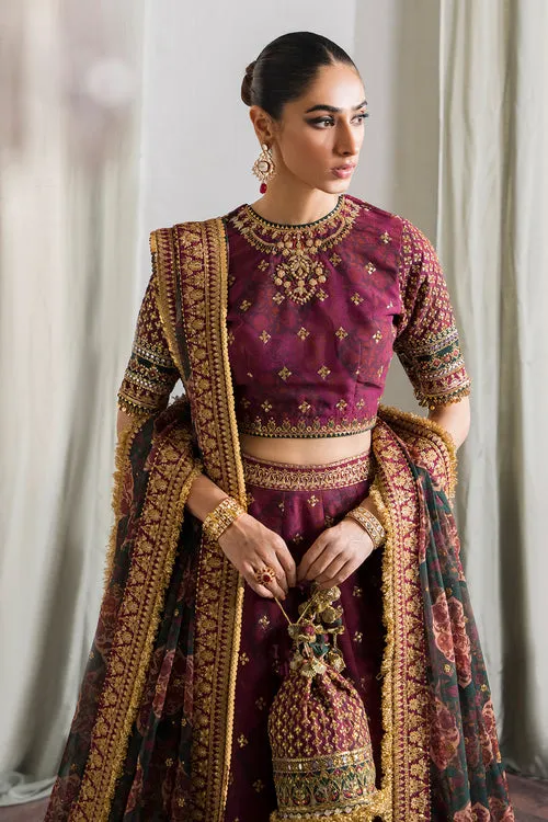 Magenta Pakistani Party Dress in Premium Chiffon Fabric