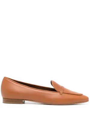 Malone Souliers pointed-toe leather loafers