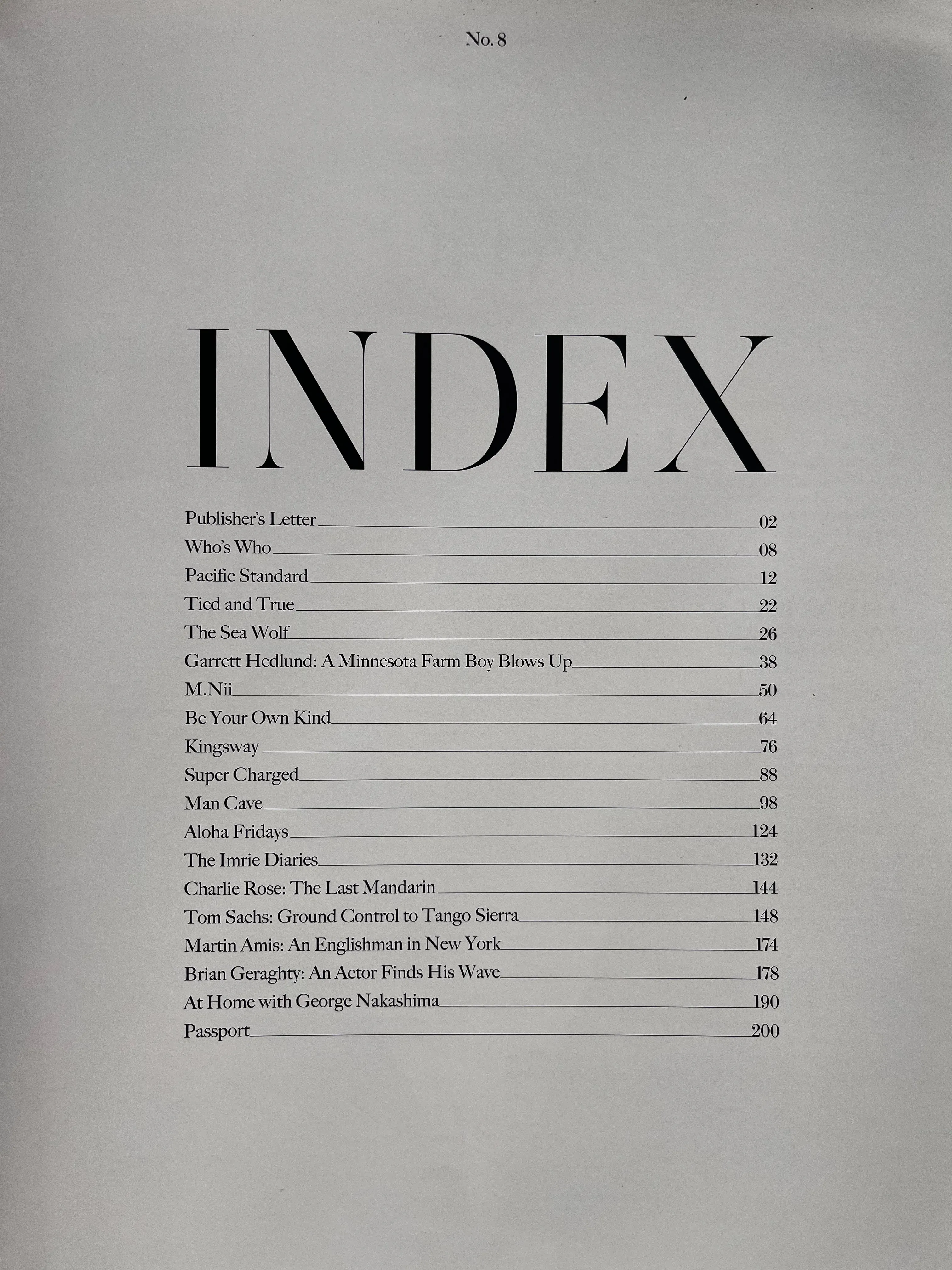 Man of the World Magazine 2014 - n.8