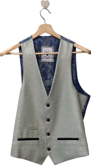 Marc Darcy Stone Ronald Waistcoat Size UK 40