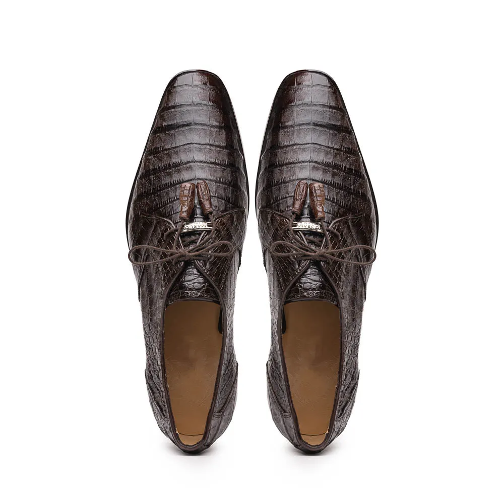 Marco Di Milano Lacio Brown Caiman Crocodile Derby