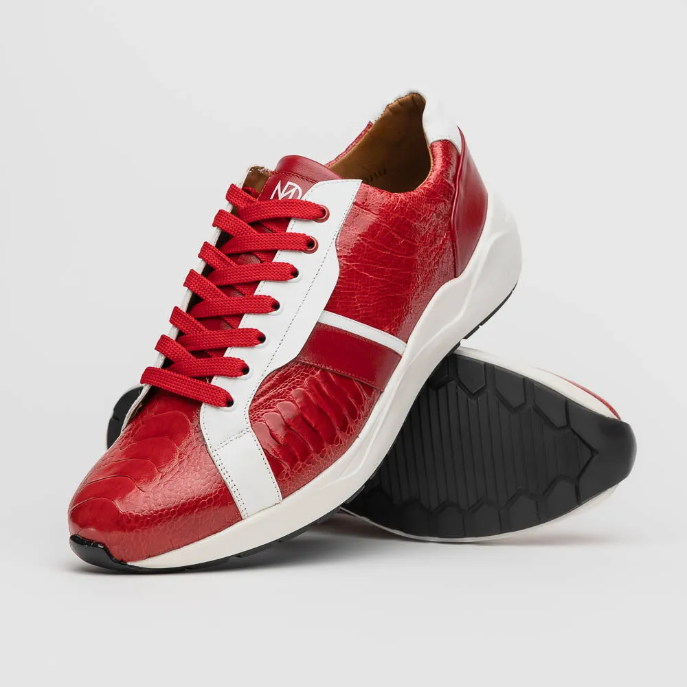 Marco Di Milano Lyon Ostrich Leg & Calfskin Sneakers