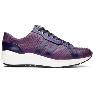 Marco Di Milano Verona Purple Python & Calfskin Sneakers