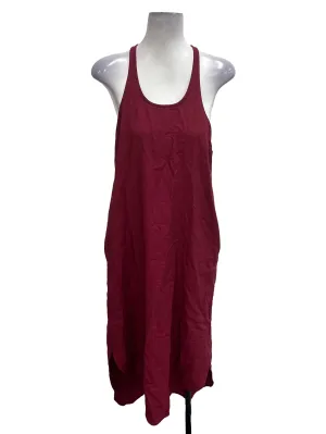 Maroon Racer Maxi Dress