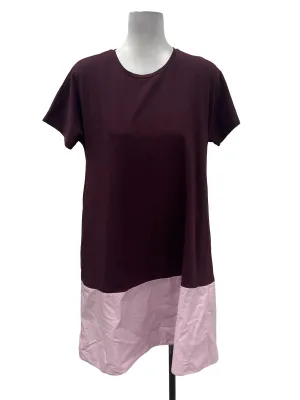Maroon Two Tone Dress