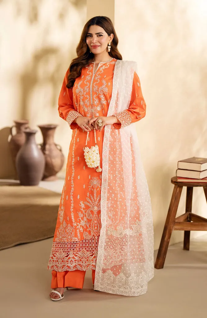 MARYUM & MARIA | Premium Lawn'24 | FRESH SALMON| POLINA MS24-629